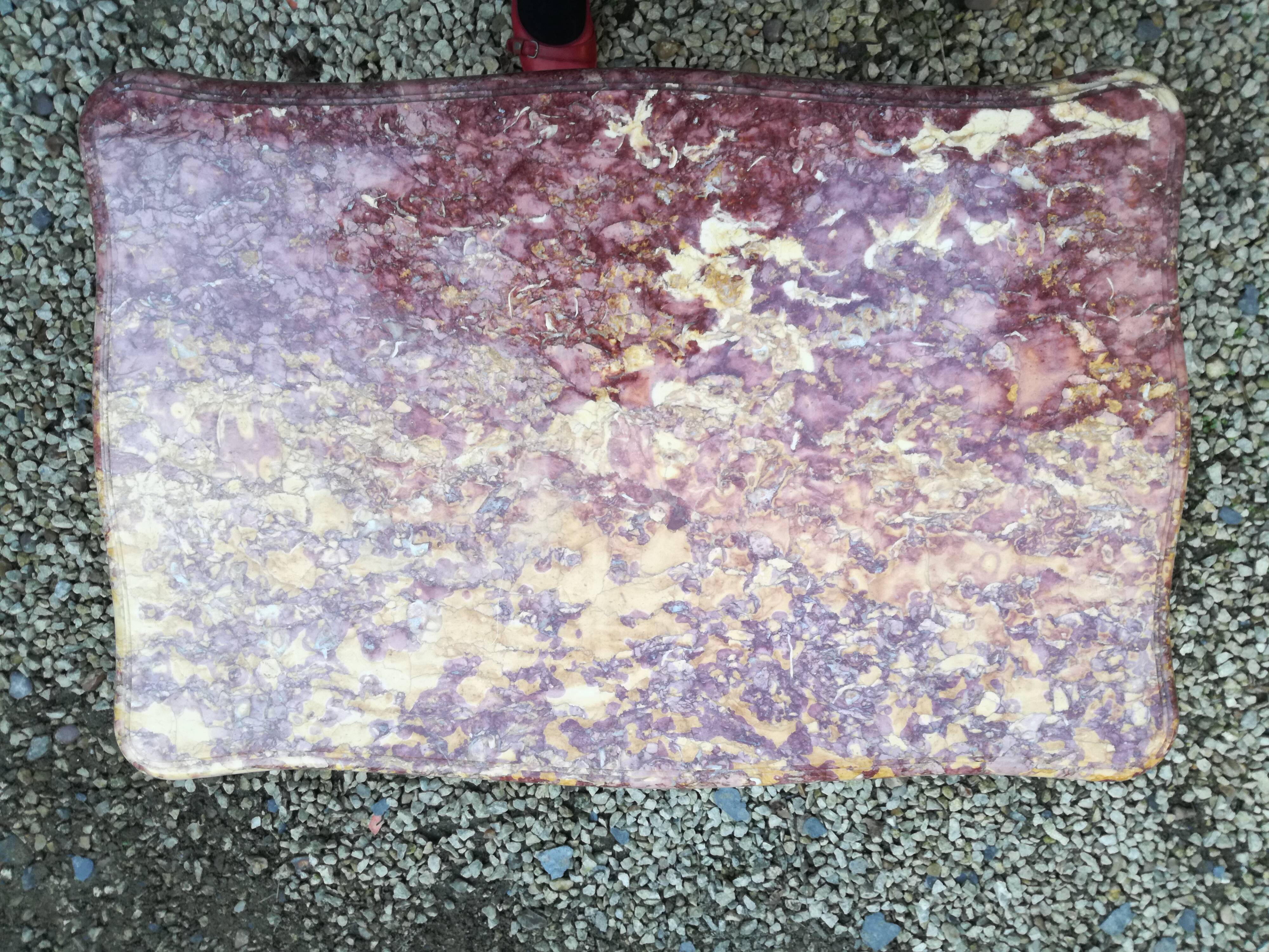 Coffee table Louis XV pink marble