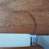 6 vintage cream white knives