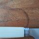 6 vintage cream white knives
