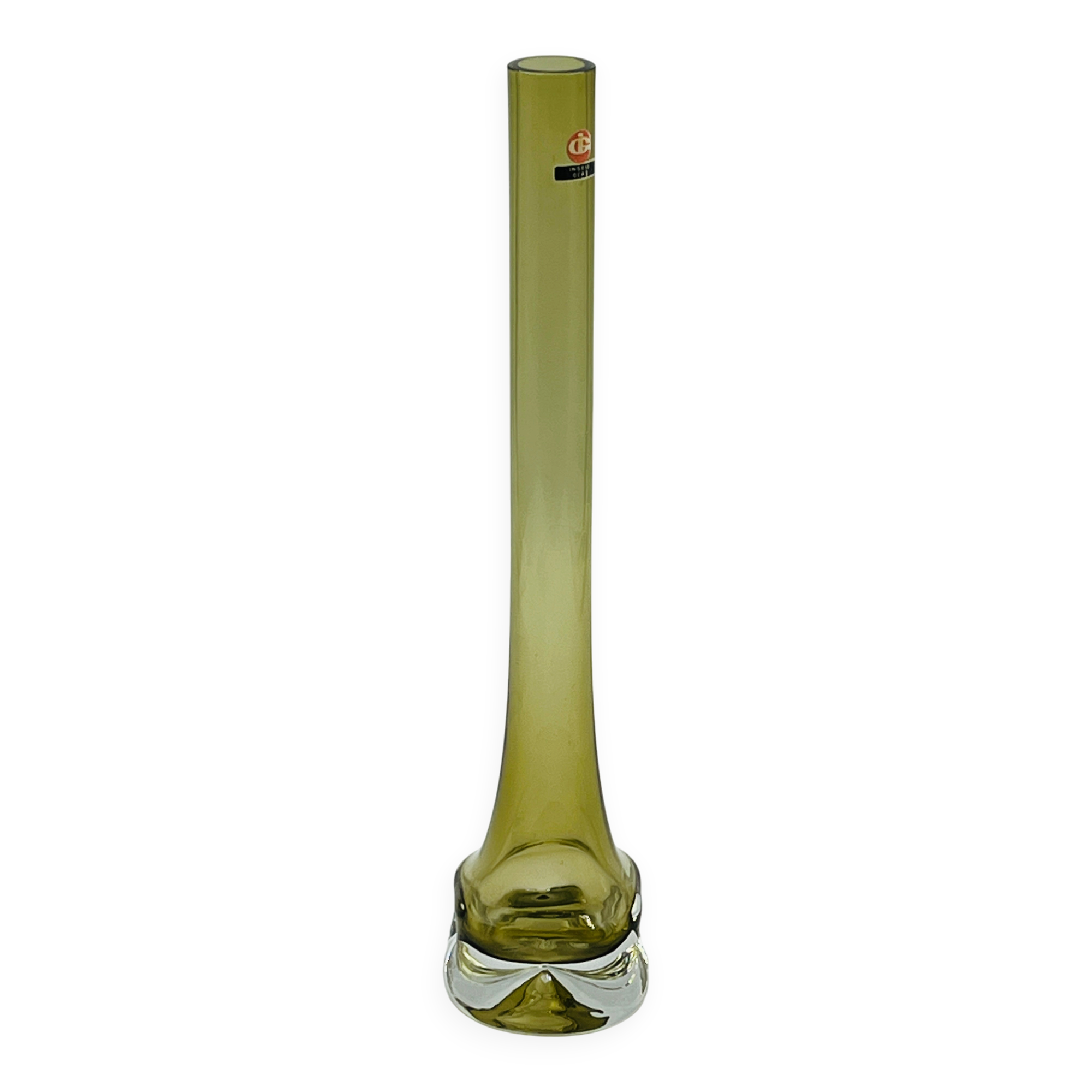 Soliflore Ingrid Glas design Kurt Wokan vert olive