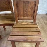 Set of 4 wooden chairs