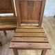 Set of 4 wooden chairs