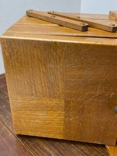 Wooden sewing box