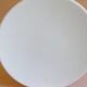 Vintage white plastic stool imitation Tam Tam from the space age of the 70s
