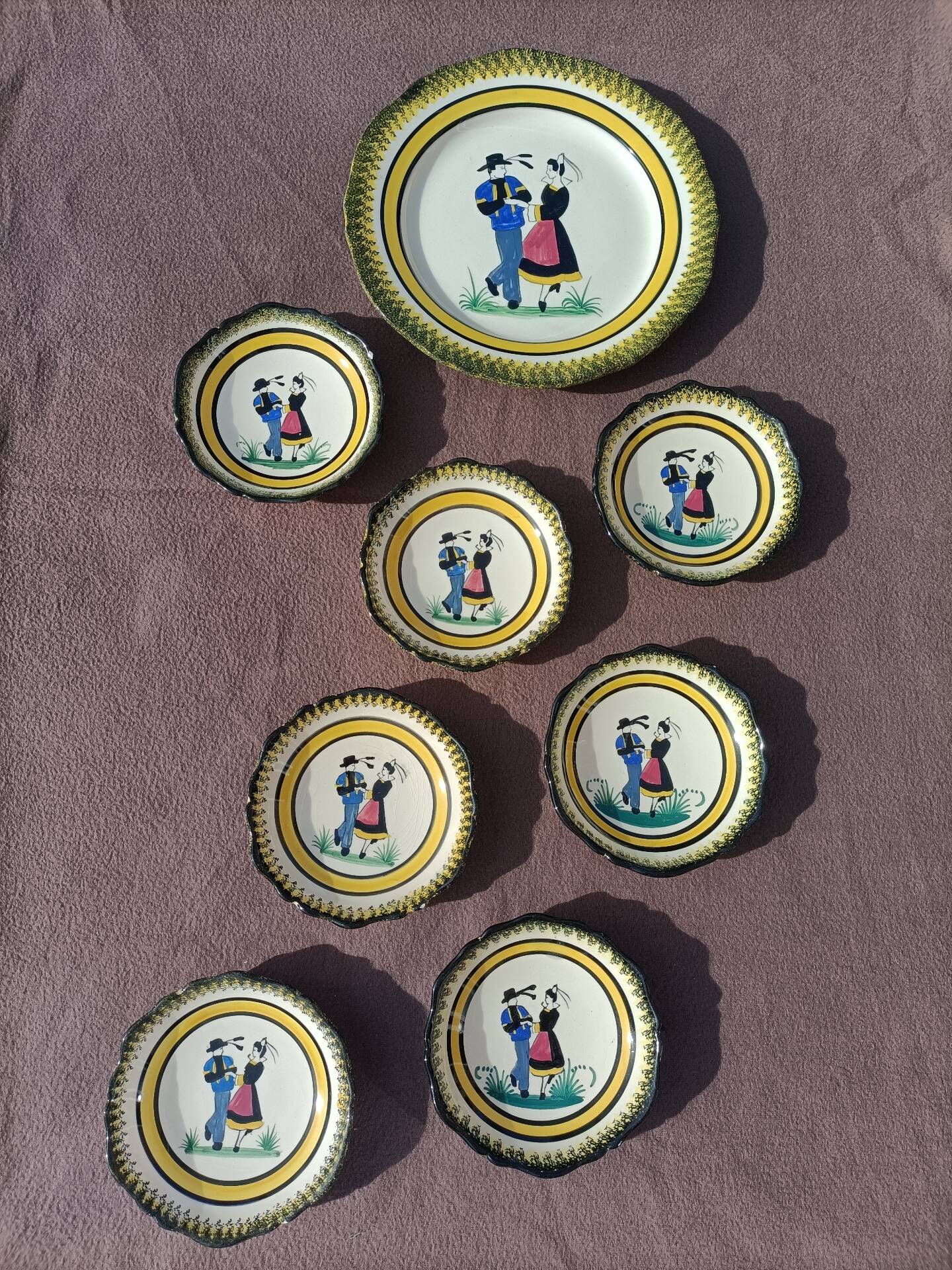 Henriot Quimper bowls