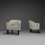 Ensemble de chaises en cuir Josef Hoffmann « Villa Gallia » par Wittmann Austria