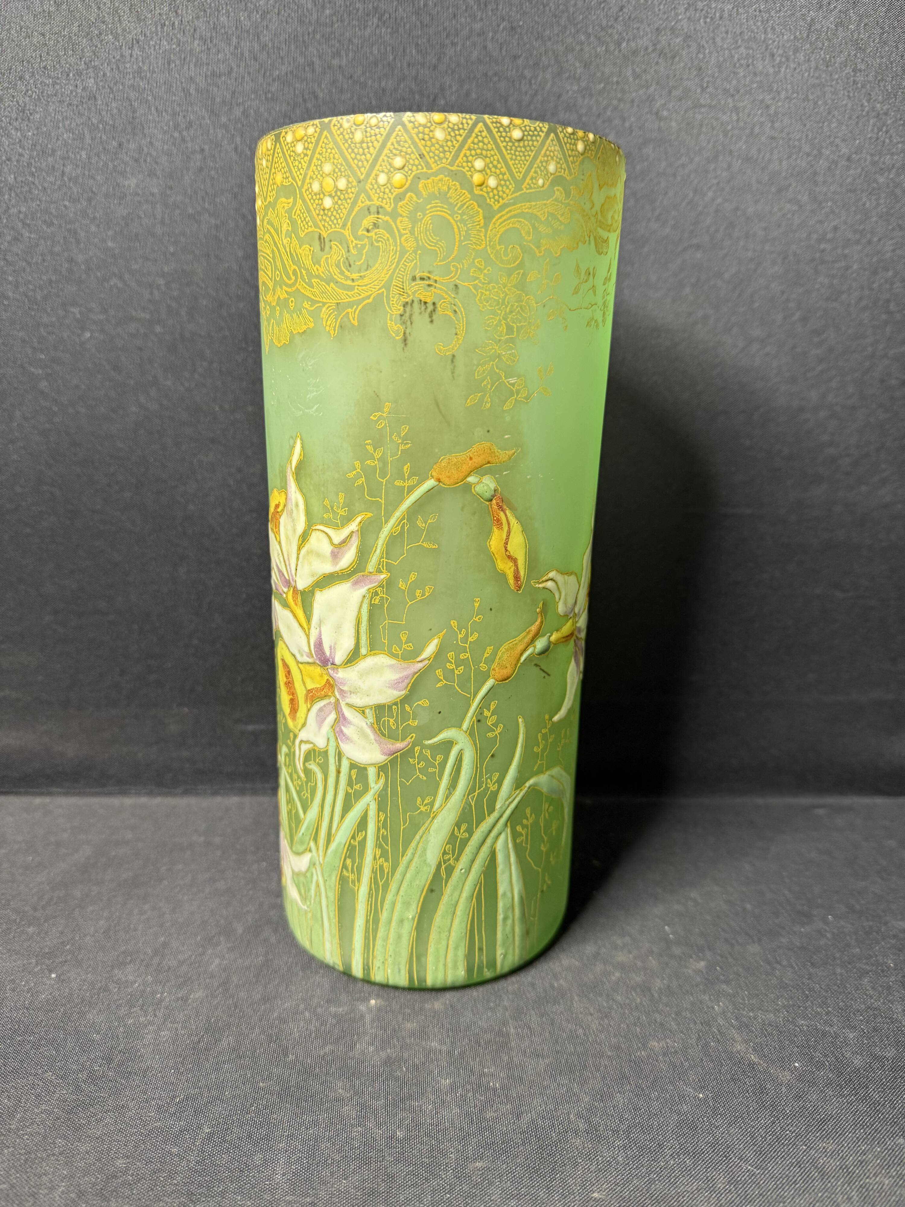 Enamelled vase – FT Legras (1839-1916)