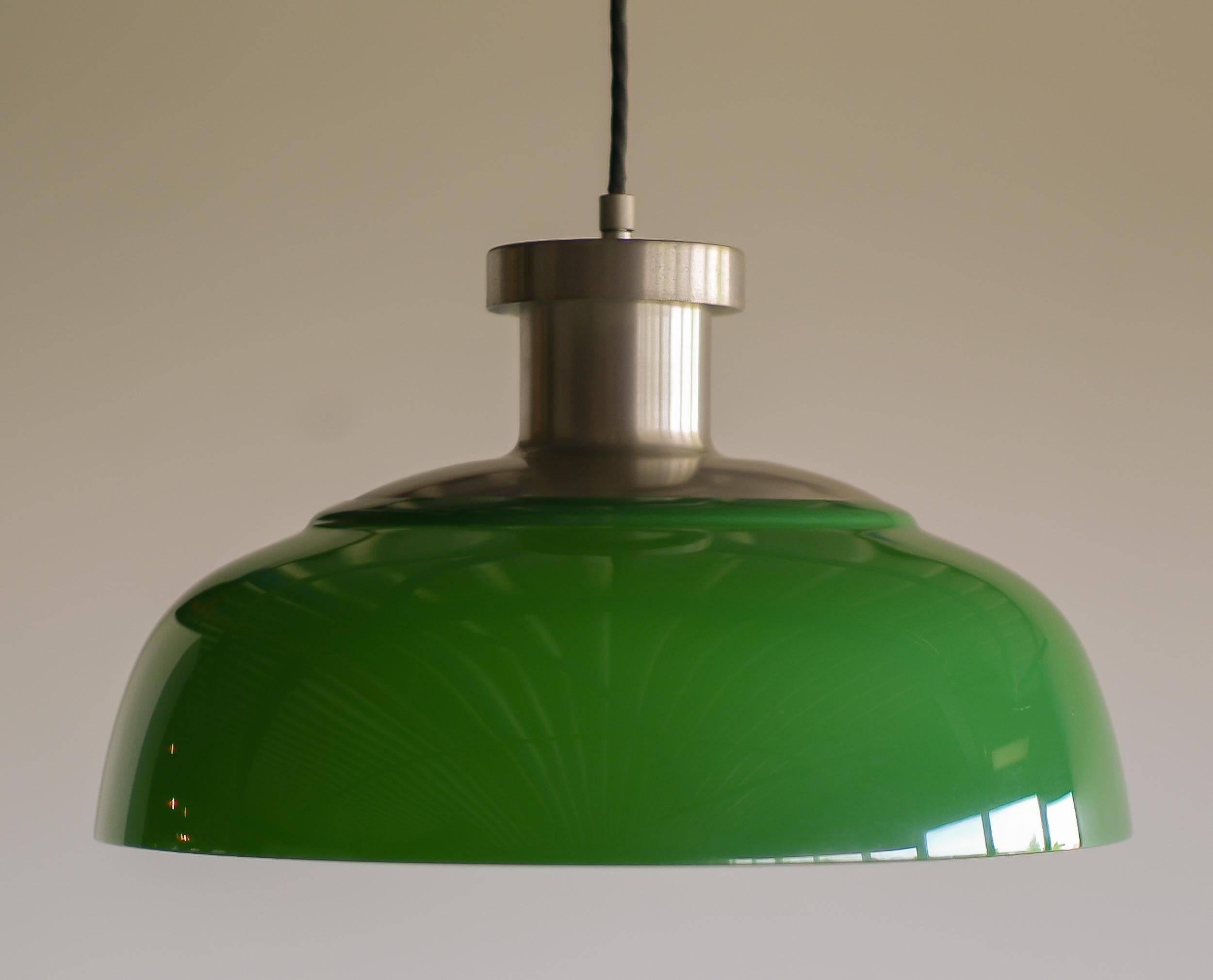 Achille & Pier Giacomo Castiglioni - Model 4017 Green Acrylic Pendant Lamp