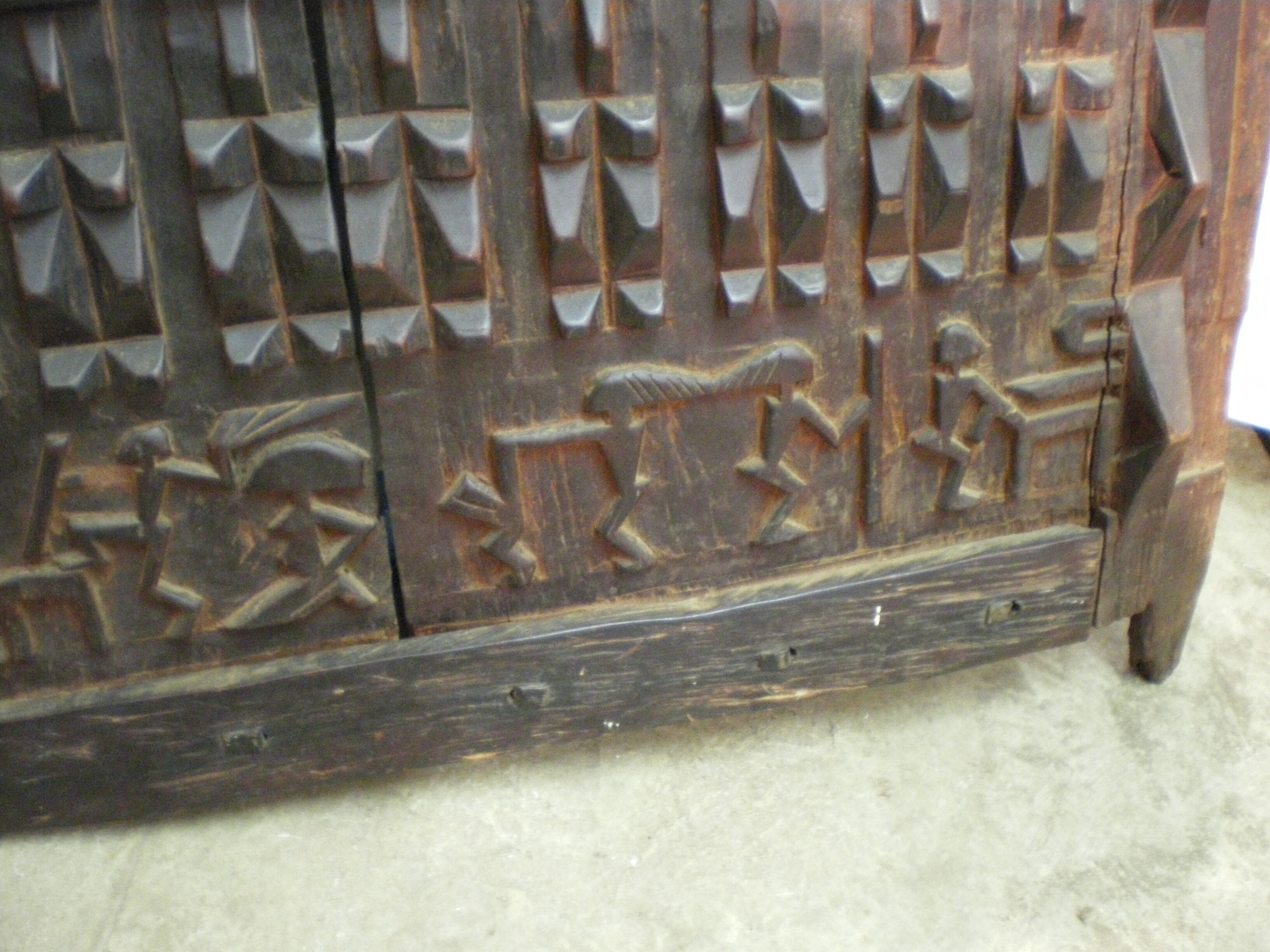 Old Dogon attic door
