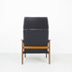 Vintage Dutch Teak High Back Chair, 1960s