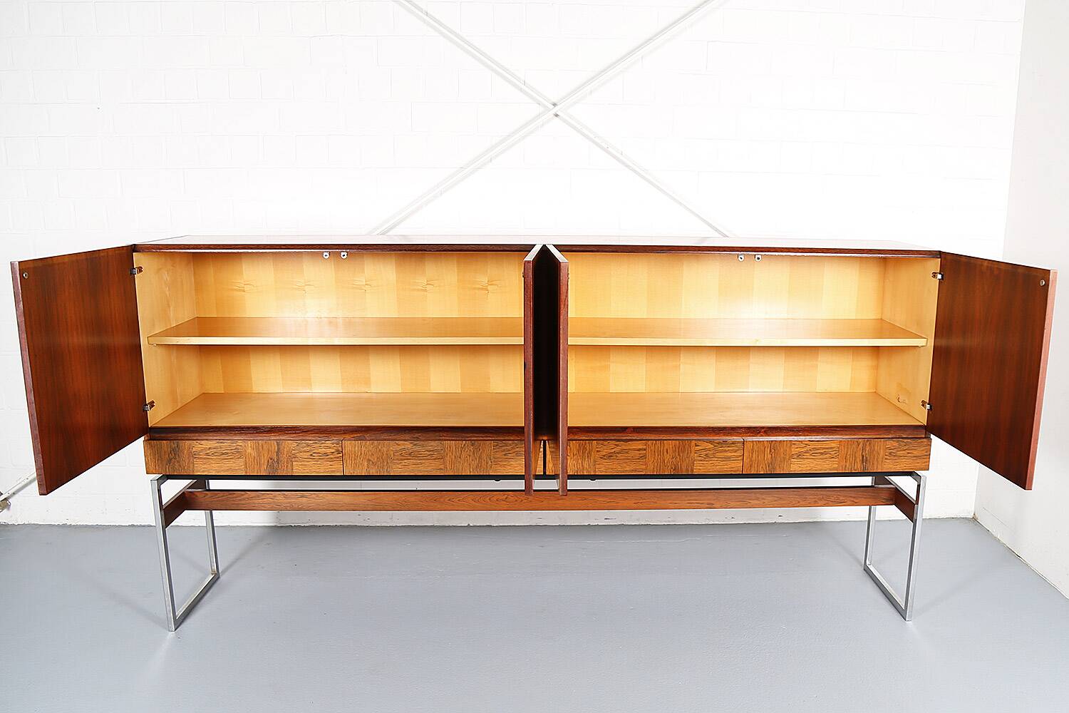 Rudolf B. Glatzel for Fristho Franeker Credenza Highboard Rosewood 60s