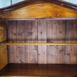 Rustic Wardrobe in Fir with Curtains