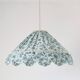 Suspension textile conique avec finition pétales Mika "savanne"