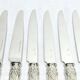 GEORGES FLAKENBERG - 6 SILVER FRUIT KNIVES