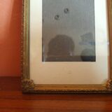 Old golden photo frame