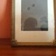 Old golden photo frame