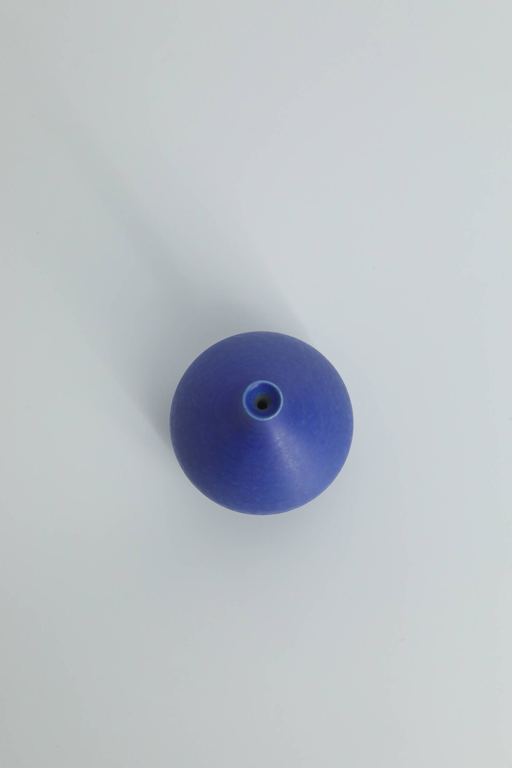 Scandinavian cobalt stoneware vase by Gunnar Borg for Höganäs.