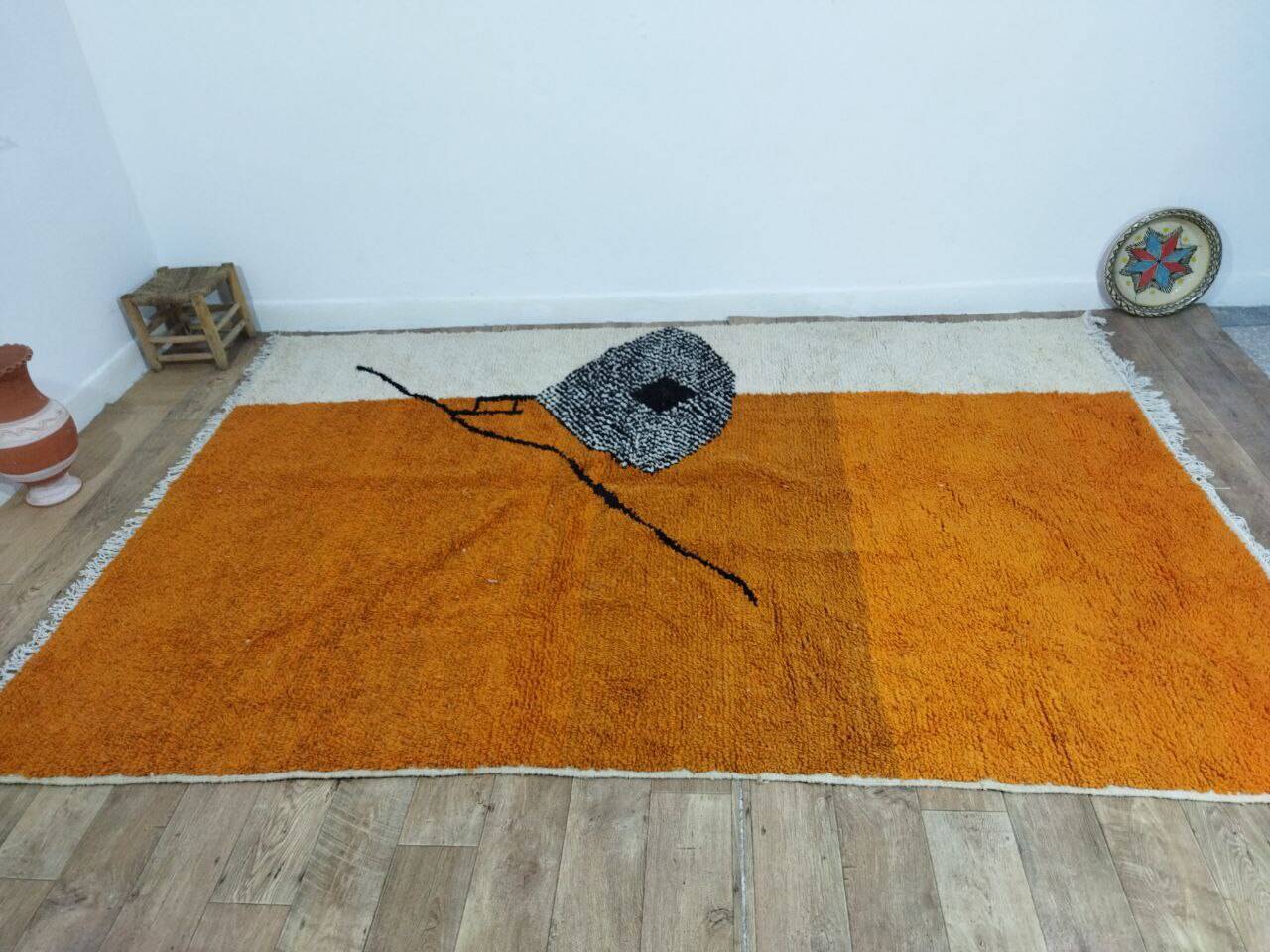 Handmade Moroccan Berber rug 313 x 215 cm