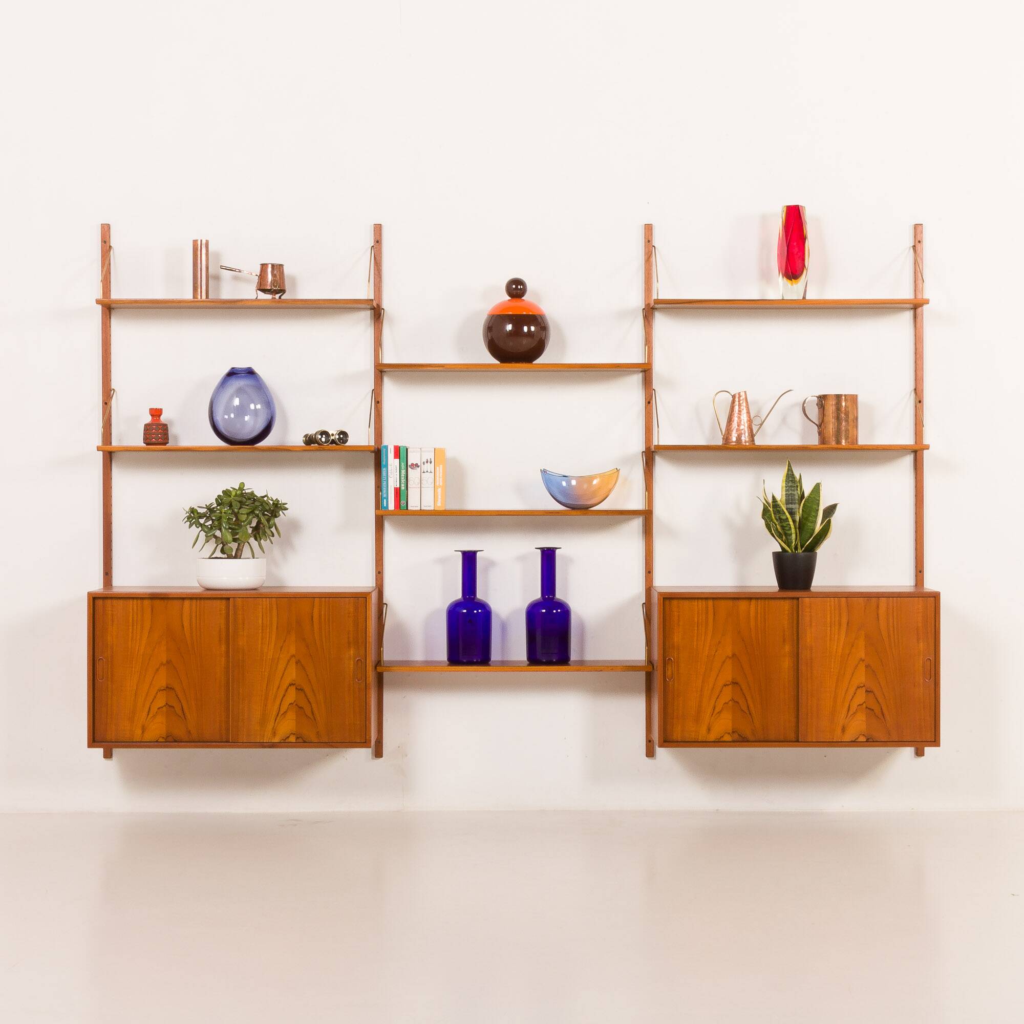 Hansen and Guldborg teak wall unit, HG furniture, 1960s