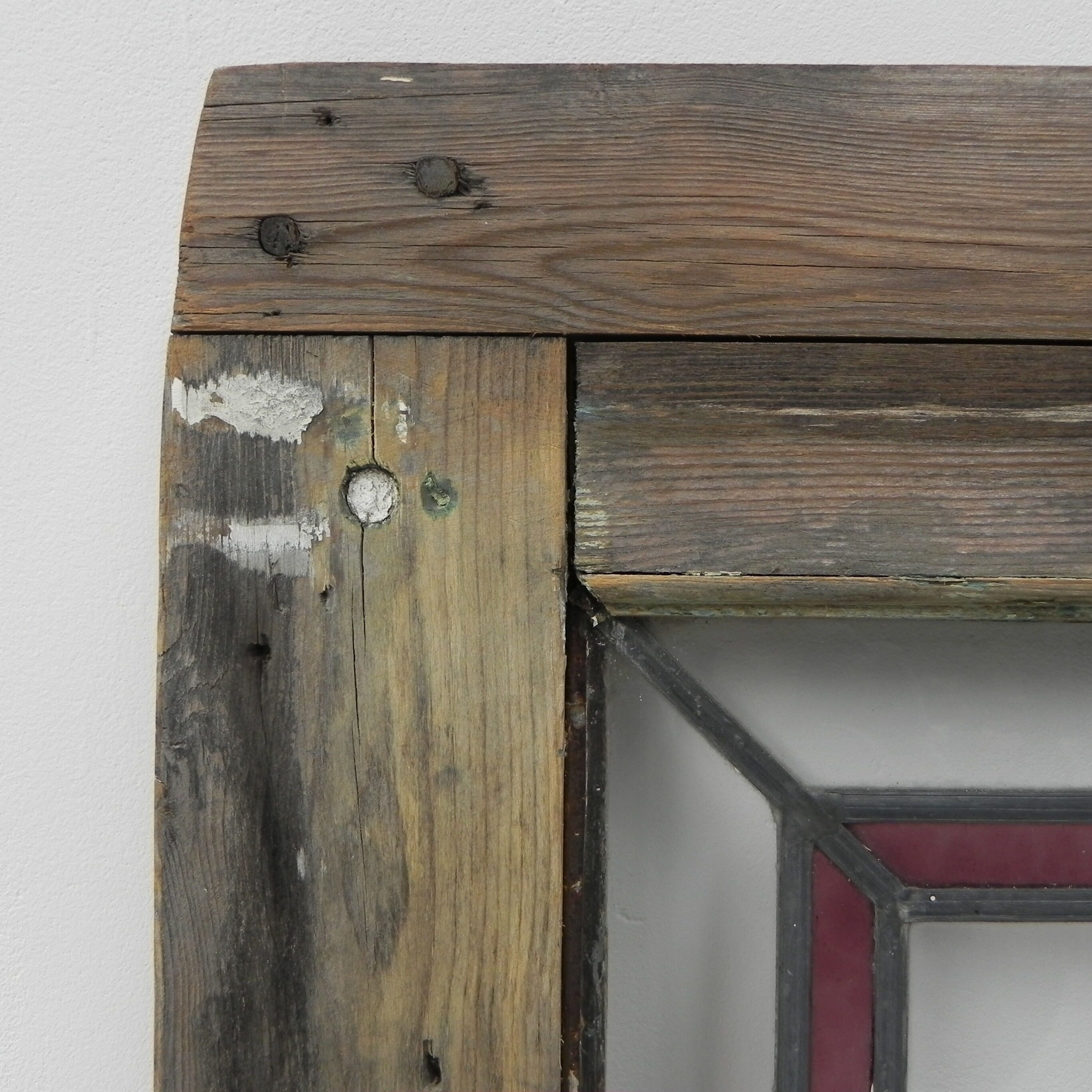 Art Deco stained glass window, 74 x 178 cm