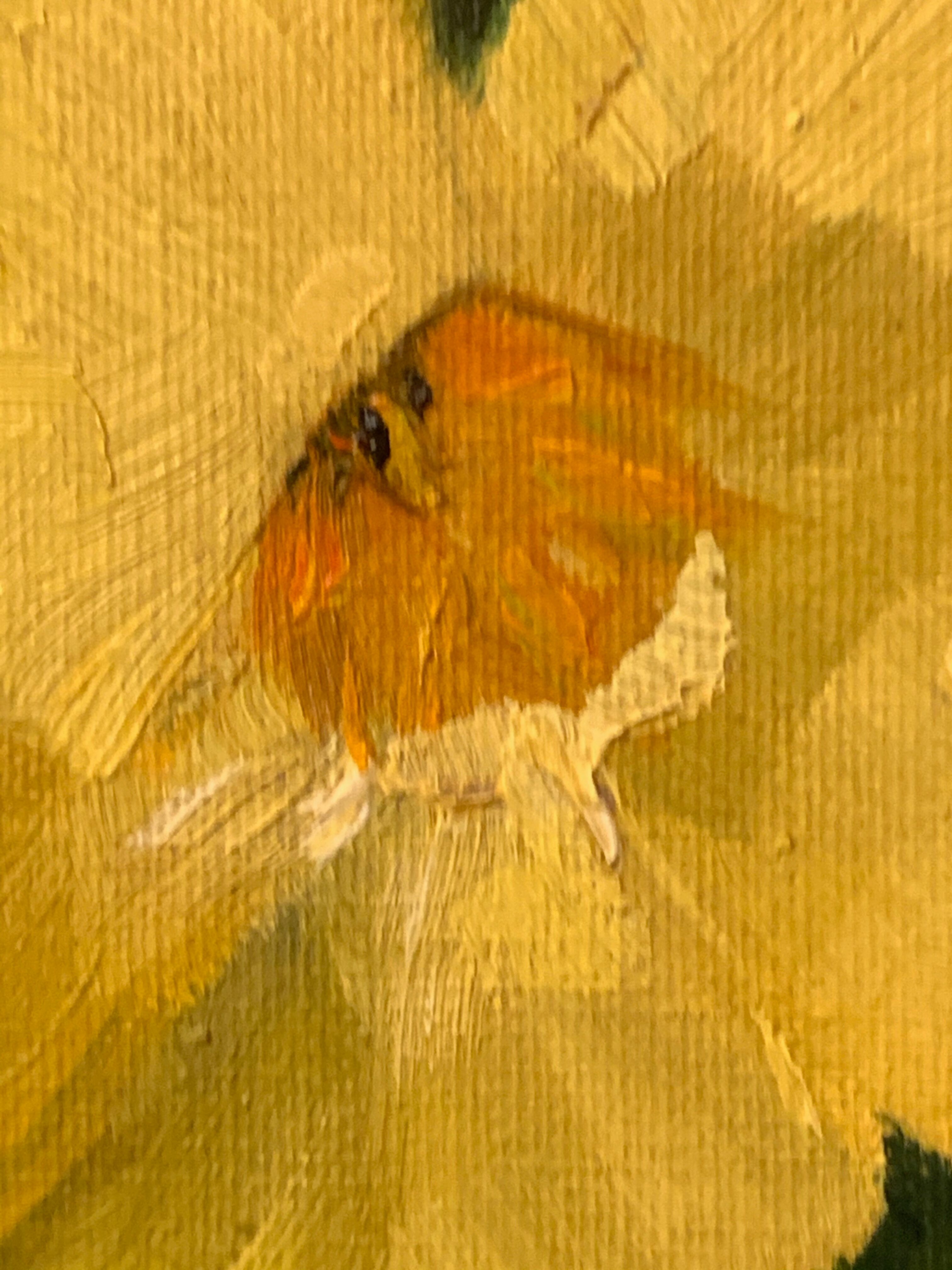 Tableau de Uschi, huile sur isorel encadrée