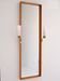 1950s Vintage Mirror with Integrated Brass Sconces