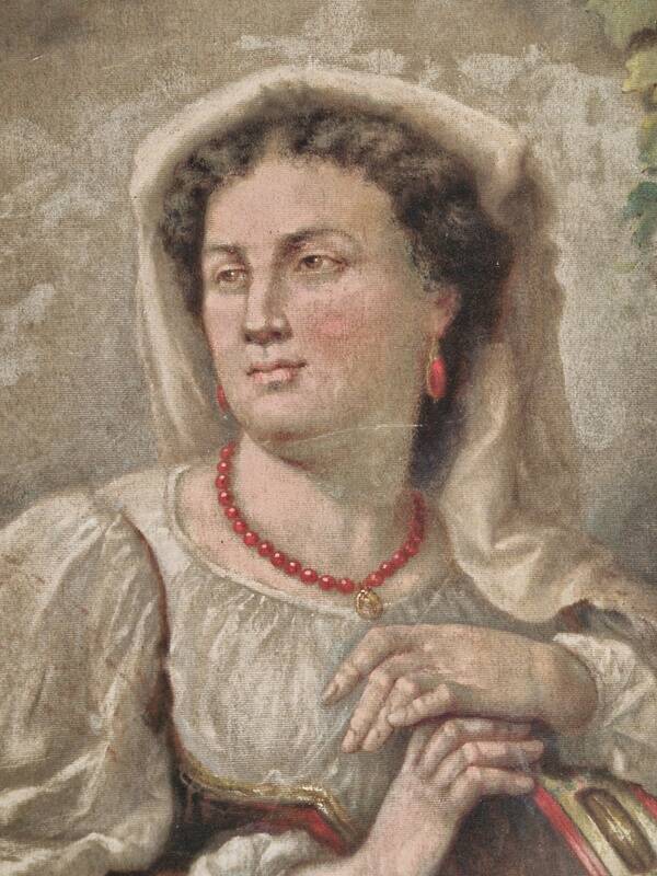 Eugène Scipion d'Harmenon (born in 1825) - Oil on woolen canvas Portrait