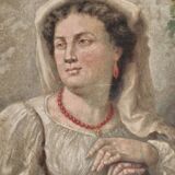 Eugène Scipion d'Harmenon (born in 1825) - Oil on woolen canvas Portrait