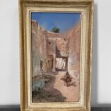 Orientalist painting, gouache by Paul Pascal, 1897