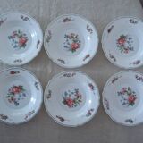 18 plates ronsard, flowers Arcopal 6 x plate hollow dessert