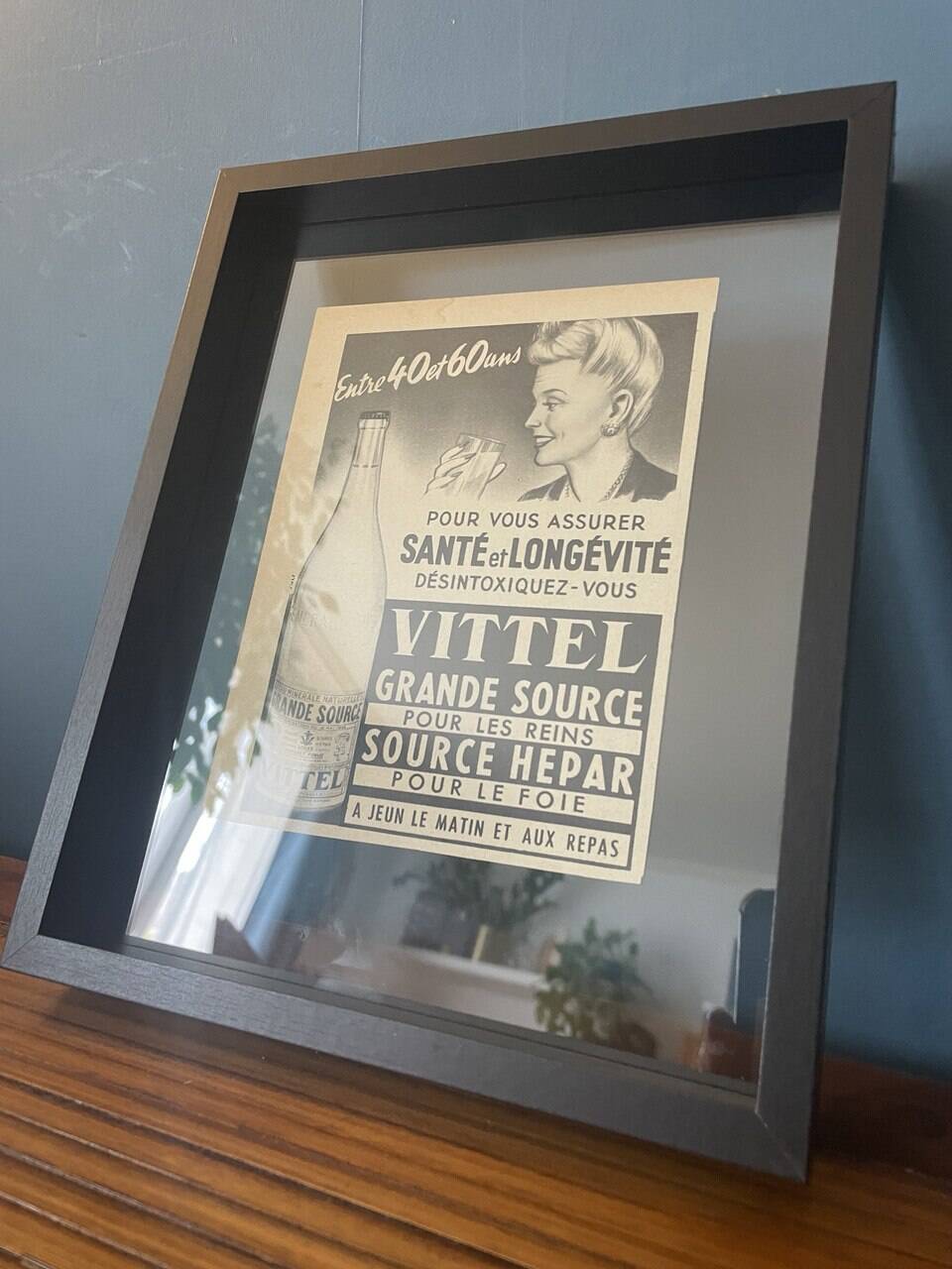 Vintage Advertising Vittel 1 Paris Match 1950 A5