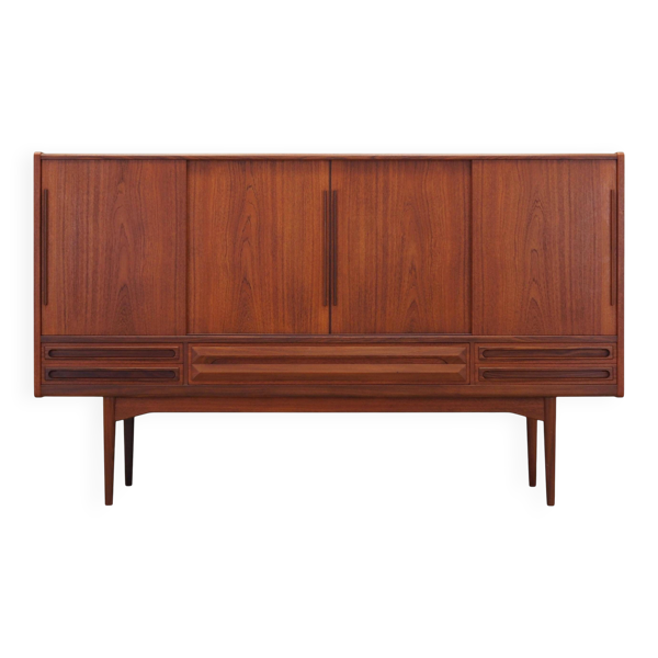 Enfilade en teck, design danois, années 1960, production : Danemark