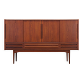 Teak highboard, Danish design, 1960s, production: Denmark