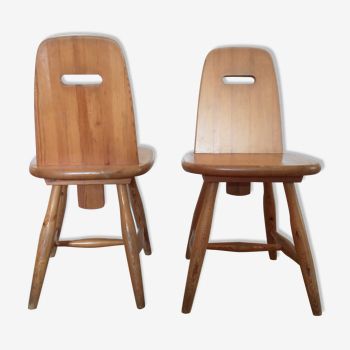 Solid pine chairs