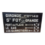 Sncf 19th cast iron plate