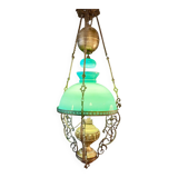 Old bronze and opaline suspension