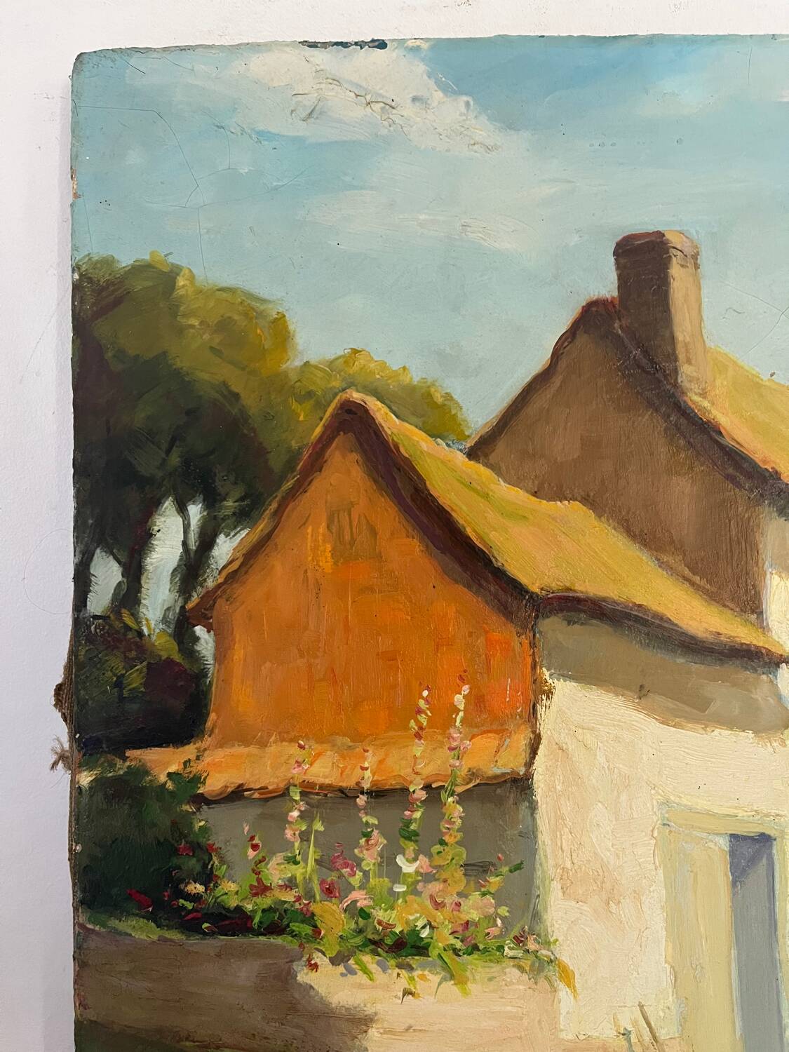 Sortie du village de Thoix, signée Jean Vasseur