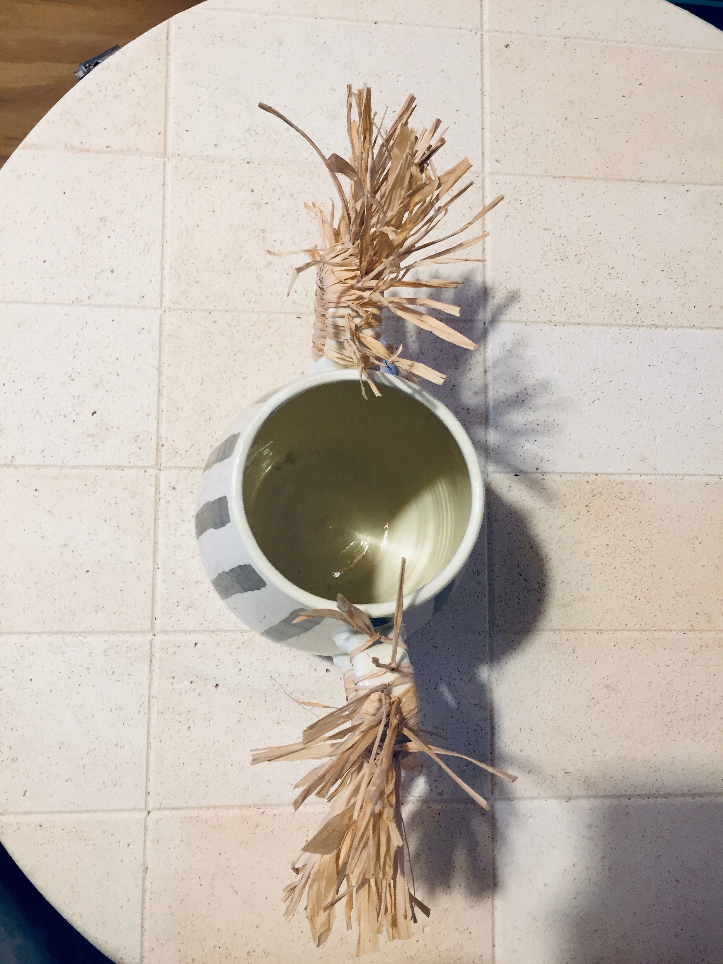 Hand-painted ceramic vase