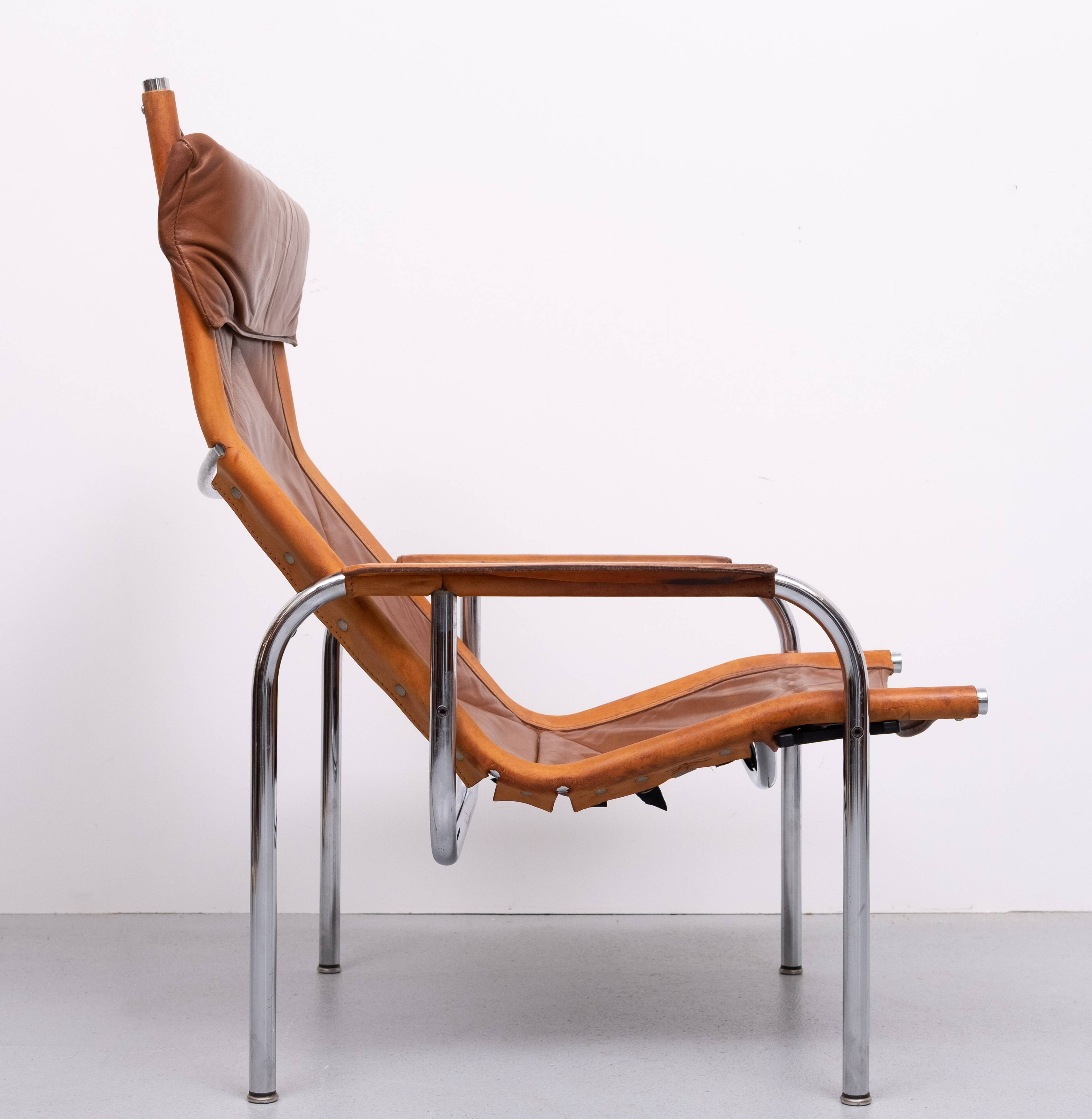 Fauteuil lounge Hans Eichenberger pour Strases Suisse, années 1970