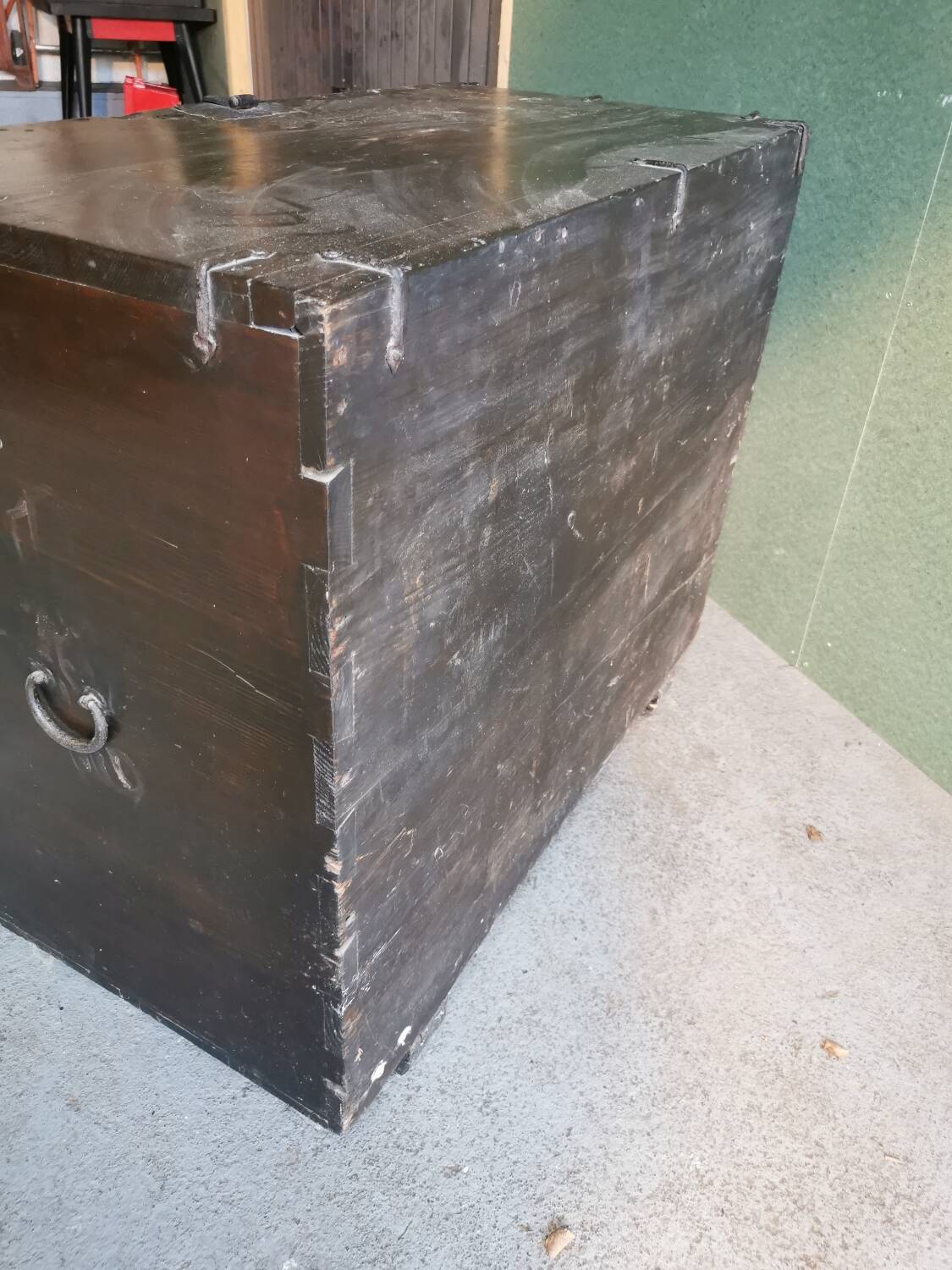 Malle de voyage en châtaigner Asie