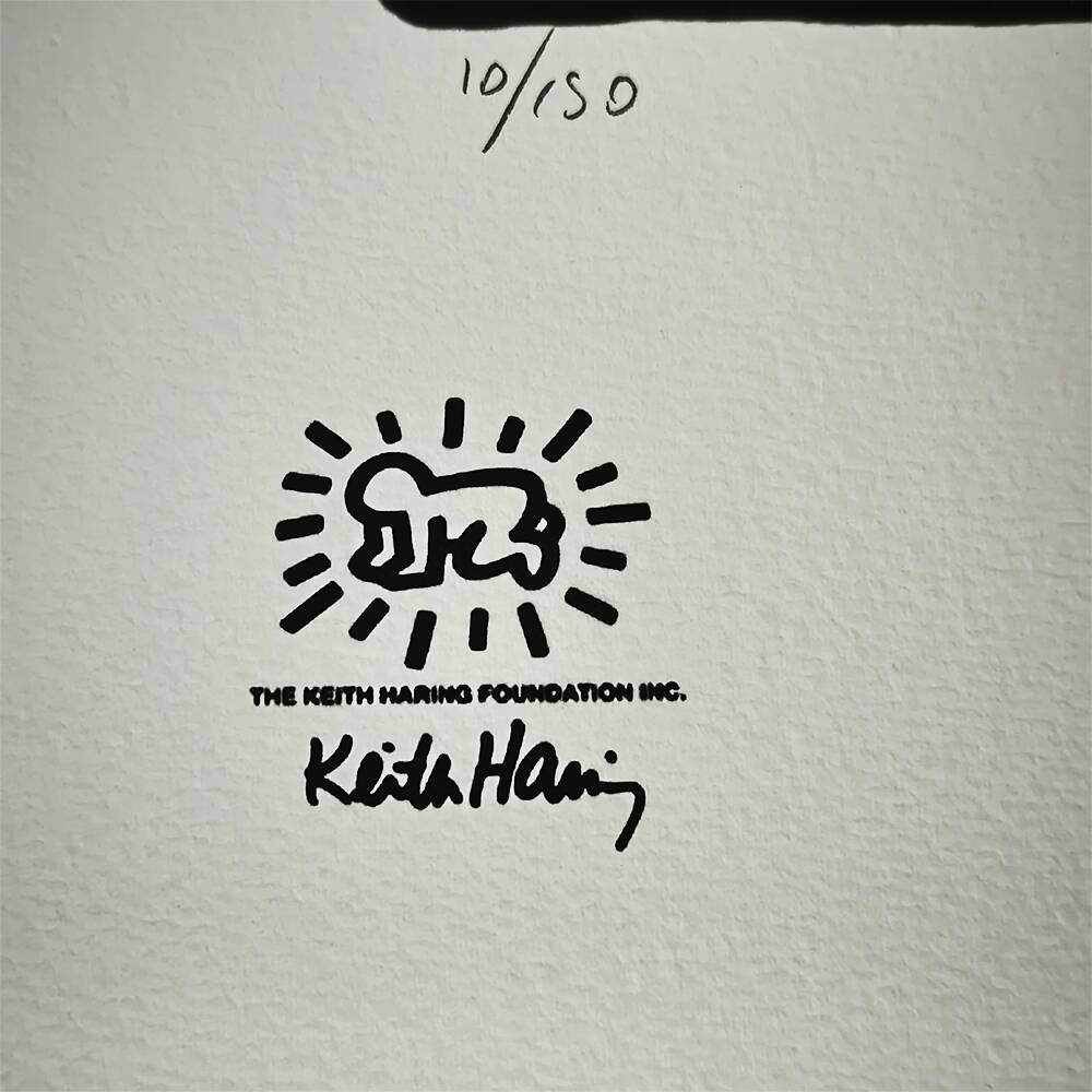 Keith Haring Limited Edition Lithograph, Numbered in Pencil, 1990s