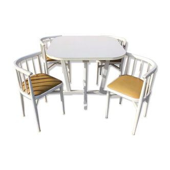 Set table and chairs Thonet 1970
