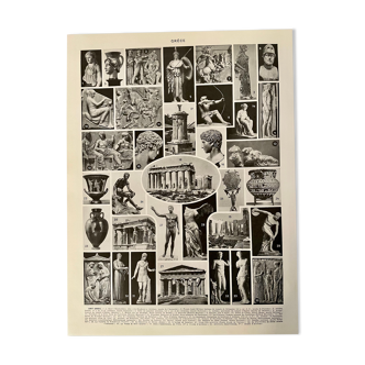 Planche photographique sur la Grèce de 1928