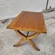 Table basse style bateau en acajou blond