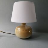 Ceramic lamp signed Montgolfier France, fish decor