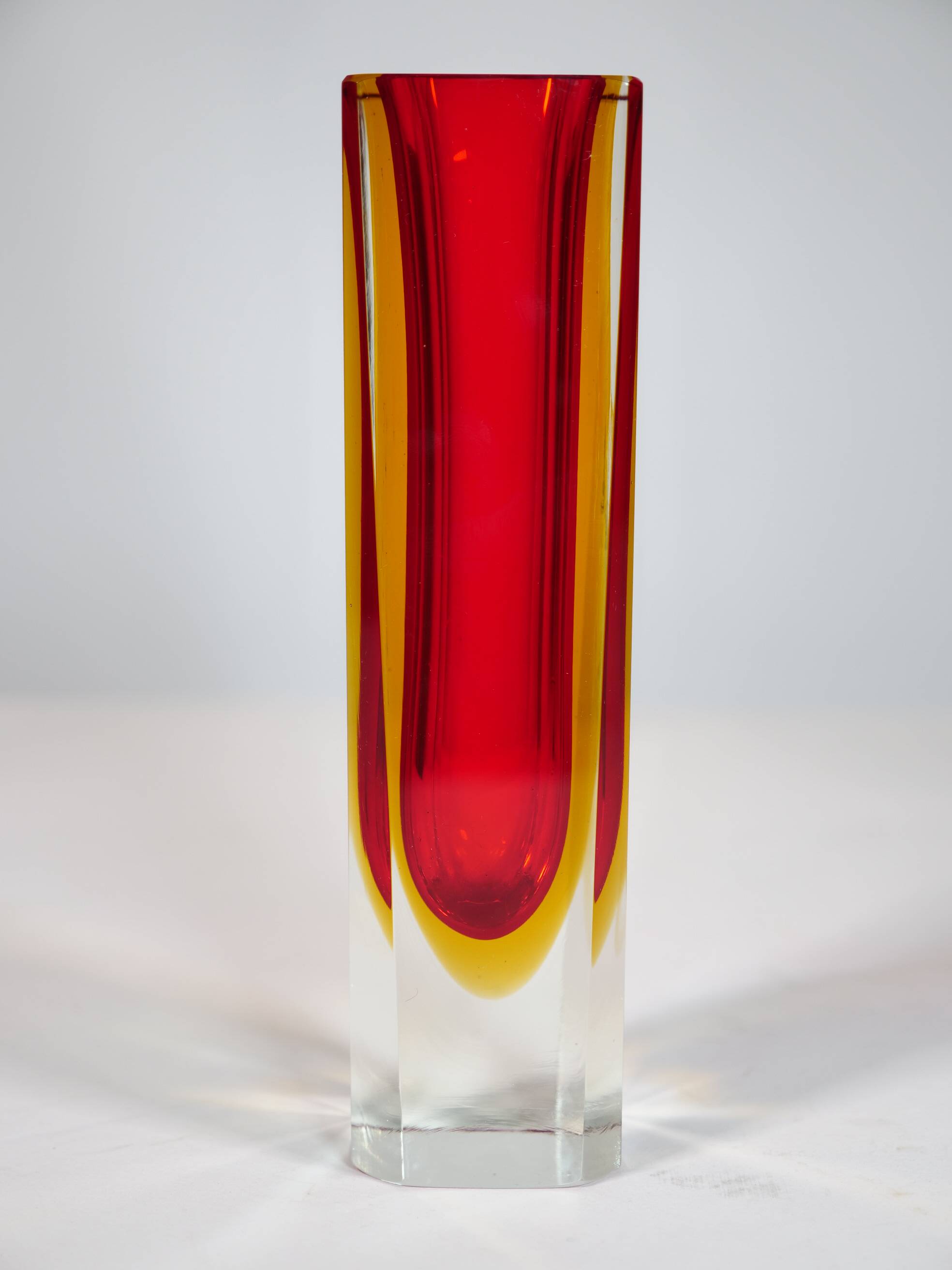 Mid-Century Glass Vase by Flavio Poli for Seguso, 1970s