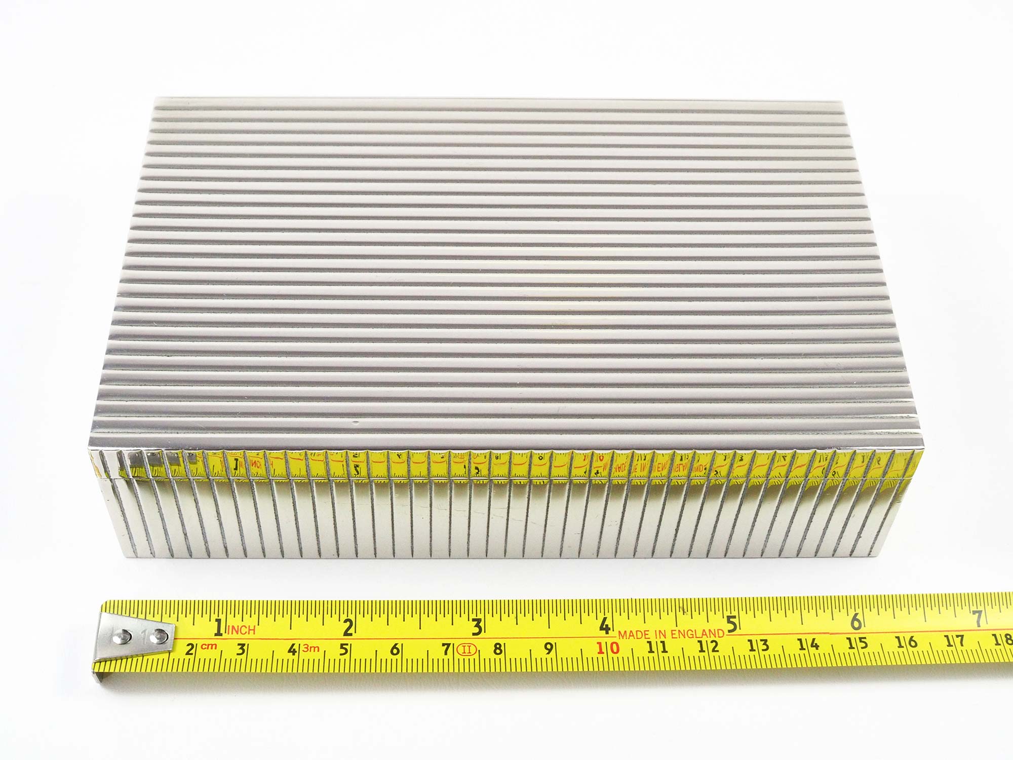 Art Deco box in Silver Metal in the Style of Sigvard Bernadotte