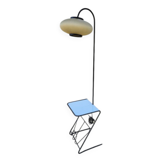 1960s magazine rack floor lamp