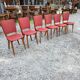 6 vintage oak chairs from the 1960s
