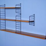 Vintage Danish beech shelf by Nisse Strinning for String, 1960s.